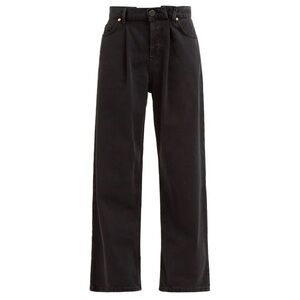 RAEY Fold black wide leg relaxed baggy boyfriend jeans